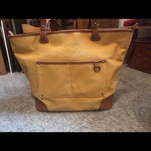 New,  Sonoma gold canvas tote.